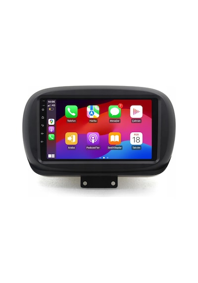 Fiat 500x Android Multimedya Sistemi 4-64 For-x 2015-2021 Ön Kayıt Kamera Hediyeli 9"