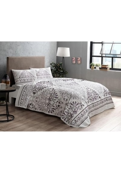 Taç Çift Kişilik Pike Takımı Valencia Mor
