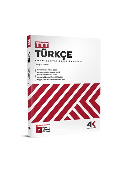 4k 2026 Tyt Türkçe Konu Özetli Soru Bankası