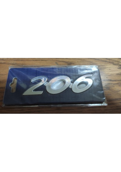 206 Bagaj Yazısı Pejo 206 Arka Bagaj Yazısı Krom Kaplama 3m 3d 206 Yazısı Logo
