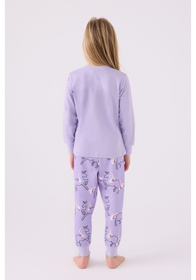 Rolypoly Kız Çocuk Mor Pijama Takımı Rp3477-c-v2 Mor