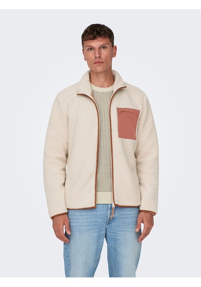 Only & Sons Onsdallas Lıfe Sherpa Jacket Otw Vd Erkek Gray Ceket - 22025599