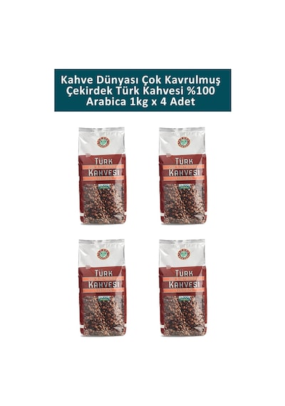 Kahve Dünyası Çok Kavrulmuş Türk Kahvesi 4 x 1 KG