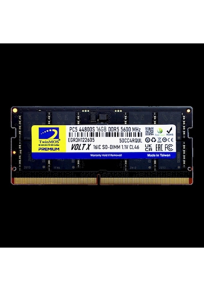 Twinmos Tmd516gb5600s46, 16gb, Ddr5, 5600mhz, Cl46, 1.1v Notebook Ram