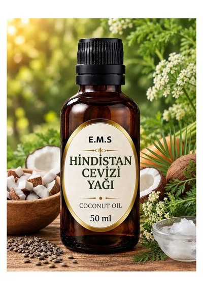50 Ml Hindistan Cevizi Yağı Coconut Oil %100 Saf Soğuk Pres.