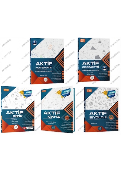 Aktif Öğrenme Yayınları Tyt Matematik Geometri Fizik Kimya Biyoloji 5 Li Set