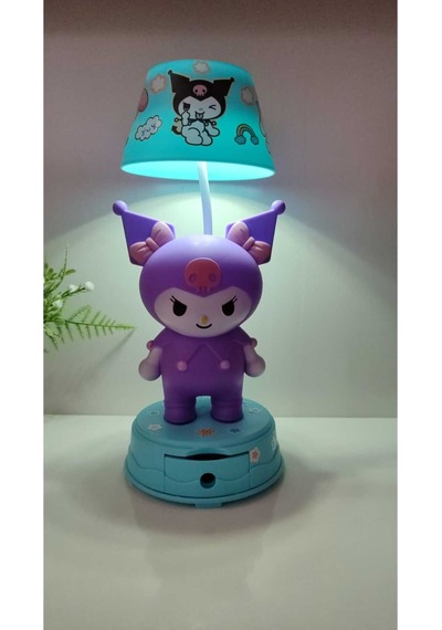 Kuromi Masa Üzeri Gece Lambası Boyut 25 Cm Çok Renkli