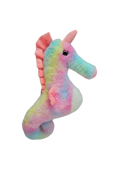 40 Cm Deniz Atı Peluş Mavi