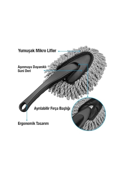 Profesyonel 6 Parça Mikrofiber Araç Yıkama Seti Araç Jant Yıkama Fırcası Bezi Araç Yıkama Fırca