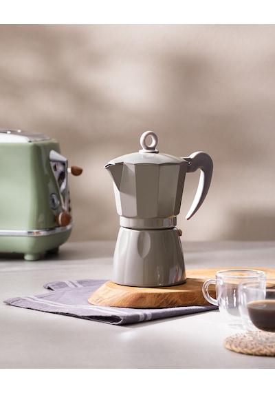Madame Coco Tara Moka Pot - Bej - 300 Ml