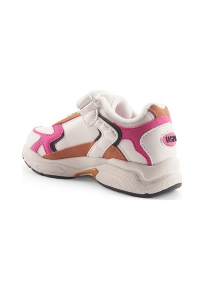 U.s. Polo Assn. Krenas Ptk 4pr Beyaz Kız Çocuk Spor Ayakkabı 000000000101895804 Beyaz-fusya Beyaz - Fuşya
