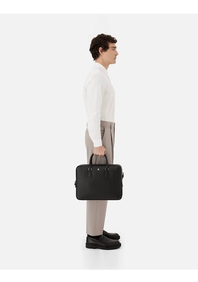 Mont Blanc Montblanc Sartorial Büyük Belge Çantası 130270 Siyah