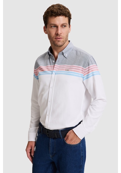 U.S. Polo Assn. Erkek Lacivert Uzun Kollu Gömlek 50324733 Vr033