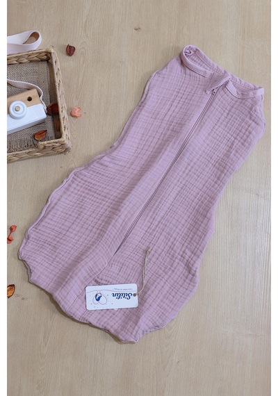 Kız Bebek Pembe Müslin Lüks Anakucağı Kundak Stl6402 Pembe