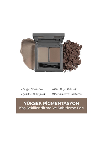 Alix Avien Şekillendirici, Belirginleştirici Koyu Kahve Kaş Sabitleme Farı-perfect Fix Brow Palette 703 Brown