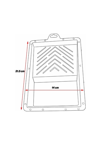 Premium Hobi Seti Mini Rulo Boyama Kabı 14x21,5 Cm Pratik Kullanım Dayanıklı Boya Tepsisi Seti