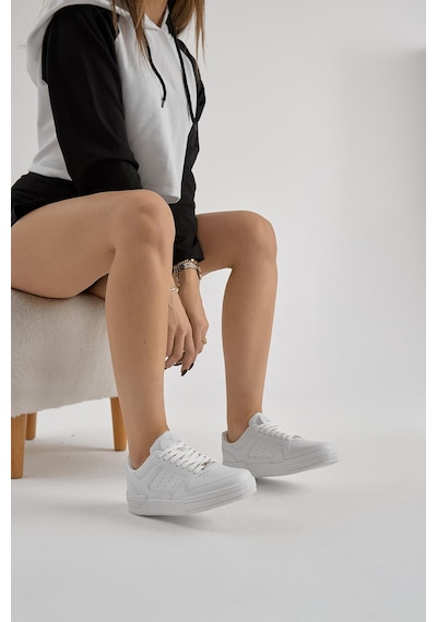 Tonny Black Poli Taban Bağcıklı Günlük Unisex Beyaz Yeşil Spor Ayakkabı Tba240 Beyaz Yeşil