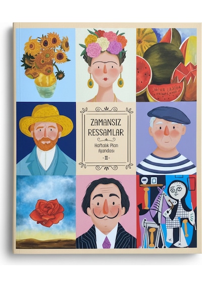 Melimelek Zamansız Ressamlar Ajandası Iı, Zamansız Ajanda 16.5x19.5 Cm Sticker'lı Zamansız Iı