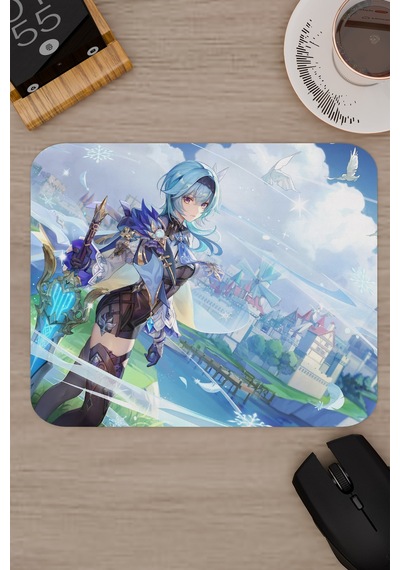 Eula Genshin Impact Anime Gacha V1 - 22x18 Gaming Mouse Pad Fare Altlığı