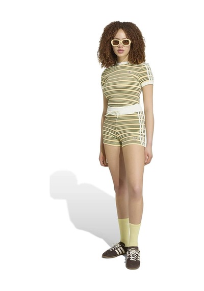 Adidas Kadın Sarı Şort Booty Shorts Ky8120