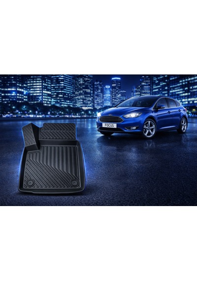 Ford Focus 3.5 Sedan 2015-2018 3d Oto Paspas Ve Bagaj Havuzu İkili Set