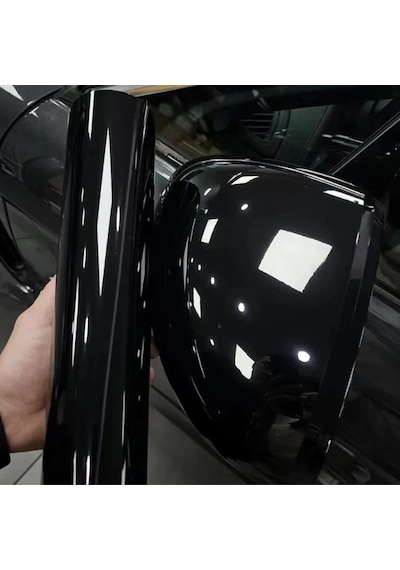 Esemiz Piano Black Parlak Siyah Hava Kanallı Üstü Koruma Jelatinli Folyo- Boyut : 152 Cm X 20 Cm