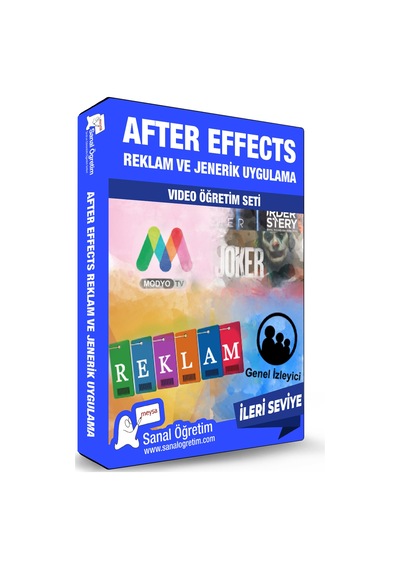 After Effects Reklam ve Jenerik Uygulama Video Eğitim Seti