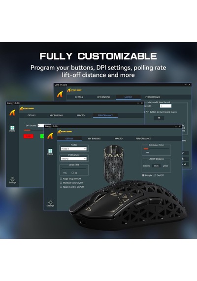 R5 Ultra Karbon Fiber Hyperspeed Kablosuz Gaming Mouse 39g Süper Hafif, Paw3950max Sensör, 42000 Dpı, 8000hz Kablo