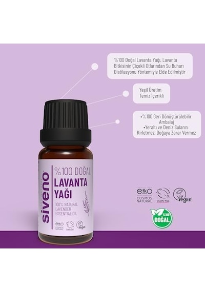 %100 Doğal Lavanta Uçucu Yağı 10 Ml