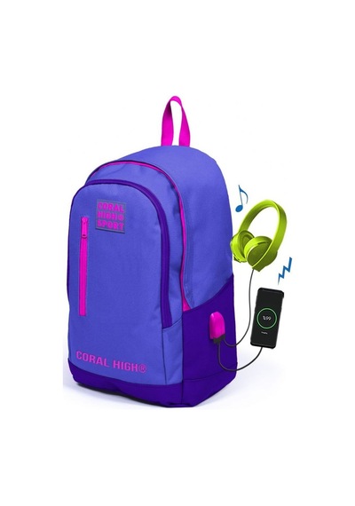 Coral High Sport Lavanta Mor Okul ve Günlük Sırt Çantası