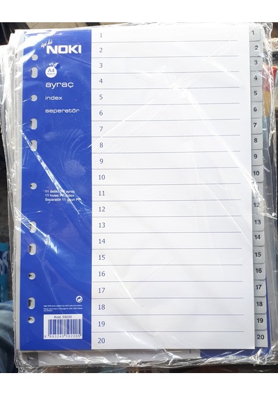 Ayraç / Seperatör 1-20 Li Paket 10 Paket