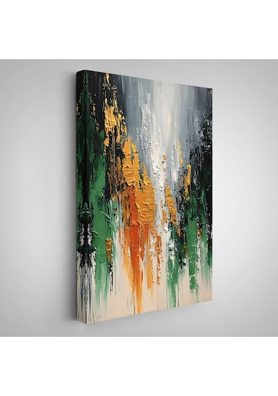 Miyrem^ Canvas Serie Yağlıboya Görünümlü Soyut Tablo-7641