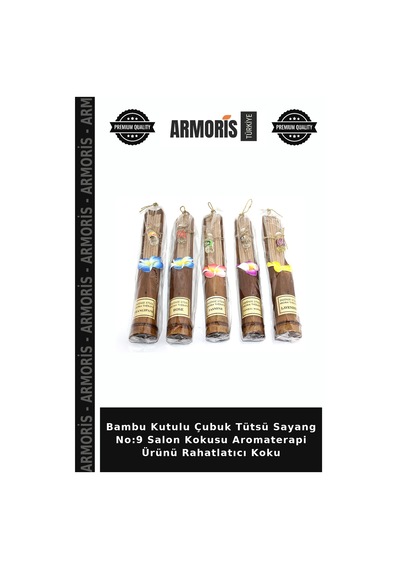 Bambu Kutulu Çubuk Tütsü Sayang No:9 Salon Kokusu Aromaterapi Ürünü Rahatlatıcı Koku