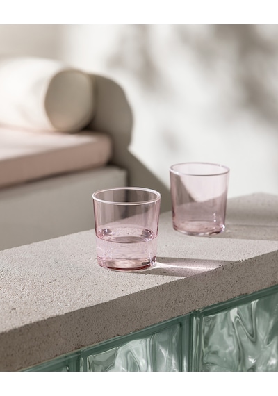 Pierretta-colourful 4'lü Su Bardağı Seti - Soft Pembe - 380 Ml 8684427334515 Çok Renkli