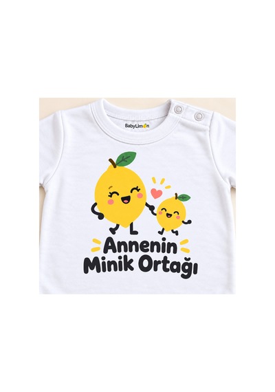 Babylimon Annenin Minik Ortağı Beyaz Kısa Kollu Çıtçıtlı Bebek Zıbını Beyaz - Annenin Minik Ortağı - 928161950 Beyaz - Annenin Minik Ortağı