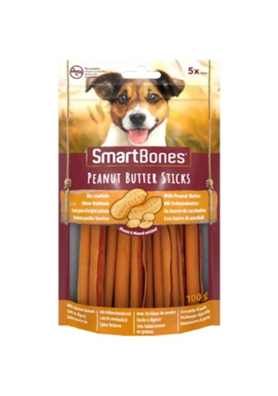 Smart Bones Stick Küçük Irk Köpekler Için Tavuk ve Fıstık Ezmeli Ödül Kemiği