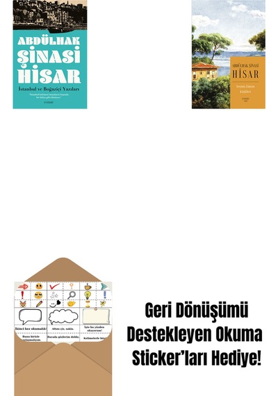 İstanbul Ve Boğaziçi Yazıları + Geçmiş Zaman Köşkleri Kitap Boy + Okuma Sticker'ları