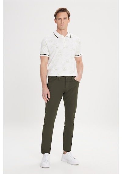 Ac&Co / Altınyıldız Classics Slim Fit Dar Kesim Pamuklu Esnek Chino Erkek Pantolon - Haki