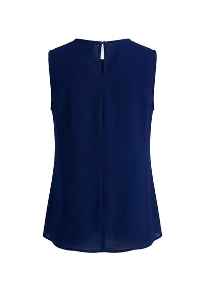 Sateen İnci Detaylı Bluz - Lacivert-137357