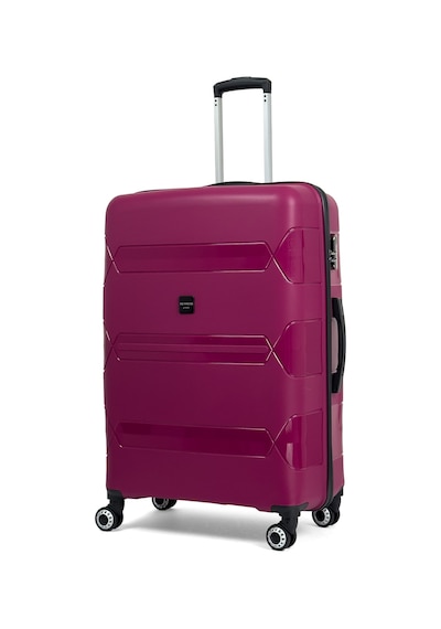 Reymond Luggage Lucas Polipropilen Kırılmaz Valiz, Büyük Boy Bordo