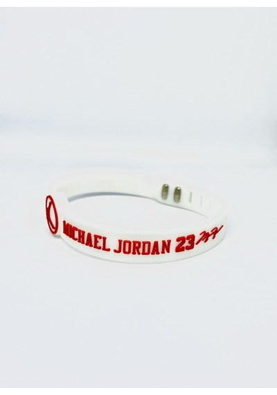 Michael Jordan Beyaz Ayarlanabilir Basketbol Bileklik Beyaz Beyaz