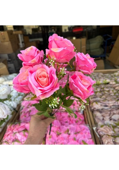 7 DALLI KATMERLİ GÜL DEMET PEMBE