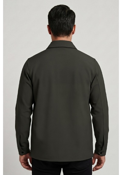 Goffra Erkek Metropole Modern Regular Fit Su İtici Teknik Ceket Haki M601-r0501-02