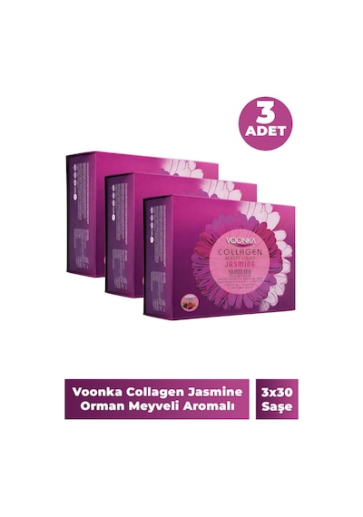 Voonka Collagen Jasmine Orman Meyveli Aromalı 30 Saşe 50 Ml 3 Adet