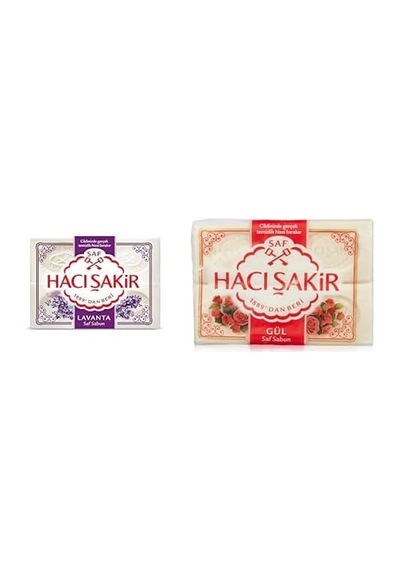 Hacı Şakir Lavanta Kalıp Sabun 4 Adet Ve Hacı Şakir Gül Kalıp Sabun 4 Adet Diğer