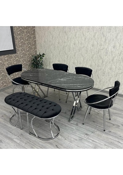 Selenitmutfak Yemek Masası Takımı- 4 Kişilik Mutfak Masa Sandalye Takımı- Mutfak Masası Takımı Siyah Selenitmutfak Yemek Masası Takımı- 4 Kişilik Mutfak Masa Sandalye Takımı- Mutfak Masası Takımı Siyah