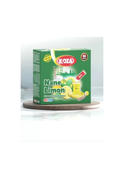 Koza Tek İçimlik Nane Limon Aromalı Toz İçecek 50'li Mudanis 1 KG