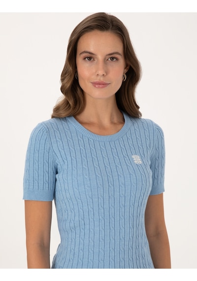 Pierre Cardin Kadın Mavi Kazak /triko 50317063-vr249 Mavi