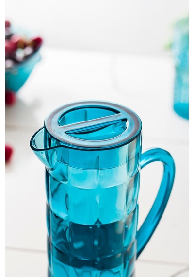 Arkilik Allegra 1,5 L Aquamarin Sürahi -Buzdolabı Kapak Rafına Sığar