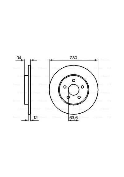 Ford Mondeo 2.0 2000-2007 Bosch Arka Disk 2 Adet